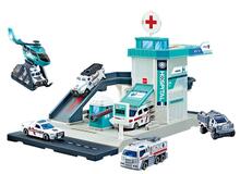Image of Toy Playsets. Product name - Diecast Hospital Station Playset in colour by brand - Toymate