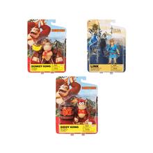 Image of Action Figures. Product name - Nintendo 4" Figures Franchise Mix Wave 2 in colour by brand - Toymate