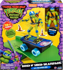 Image of Action Figures. Product name - Teenage Mutant Ninja Turtles Build N' Shred Skatepark Leonardo in colour by brand - Toymate