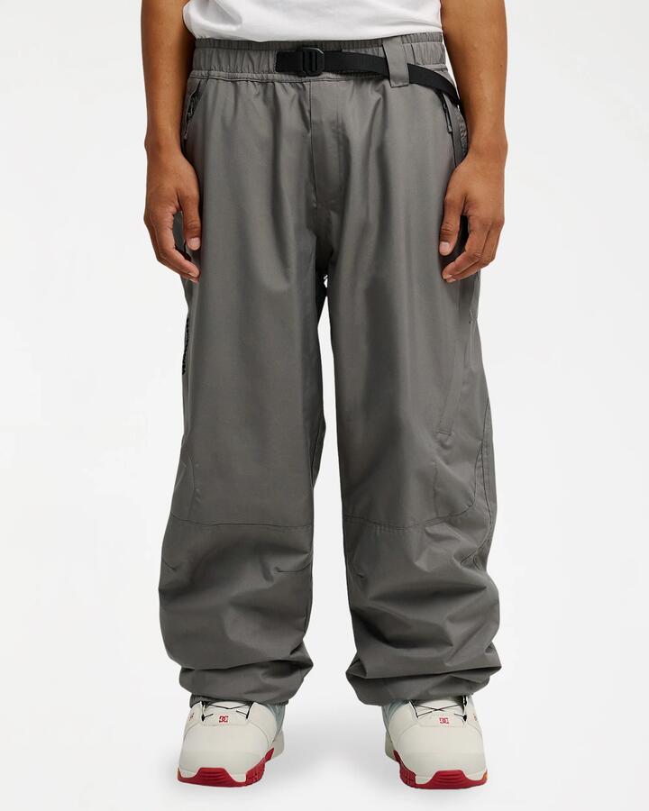 Image of Shoes. Product name - DC Shoes Mens Smoke 10K Snow Pants Pewter in Pewter colour by brand - DC Shoes