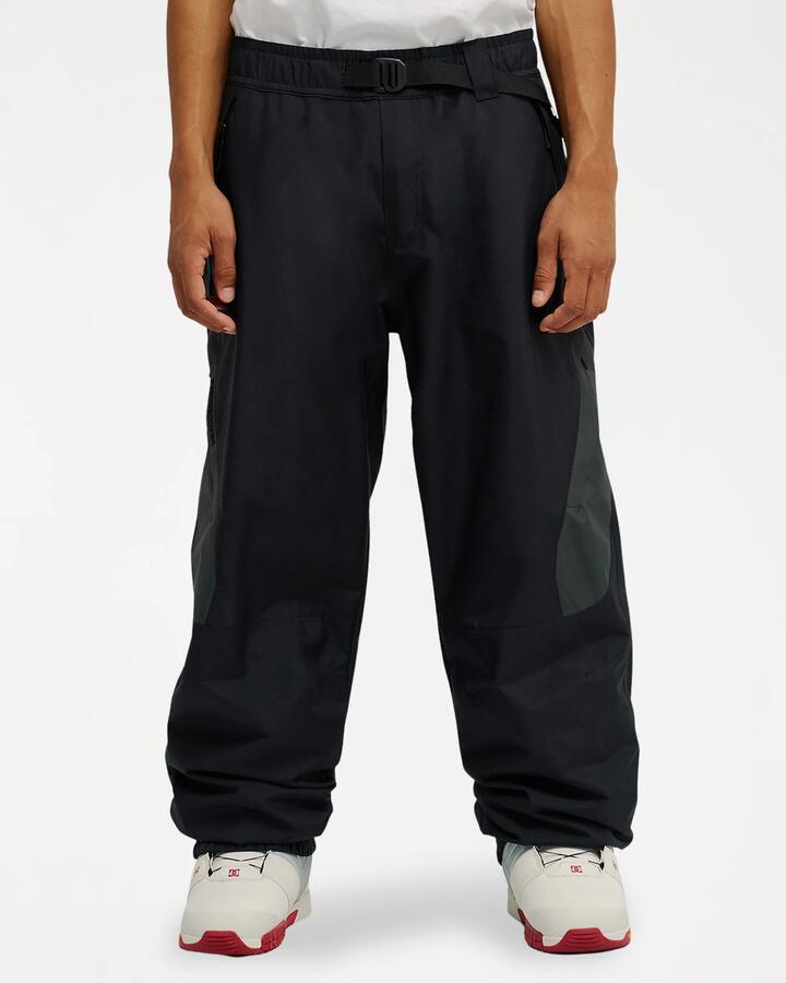 Image of Shoes. Product name - DC Shoes Mens Smoke 10K Snow Pants Black in Black colour by brand - DC Shoes