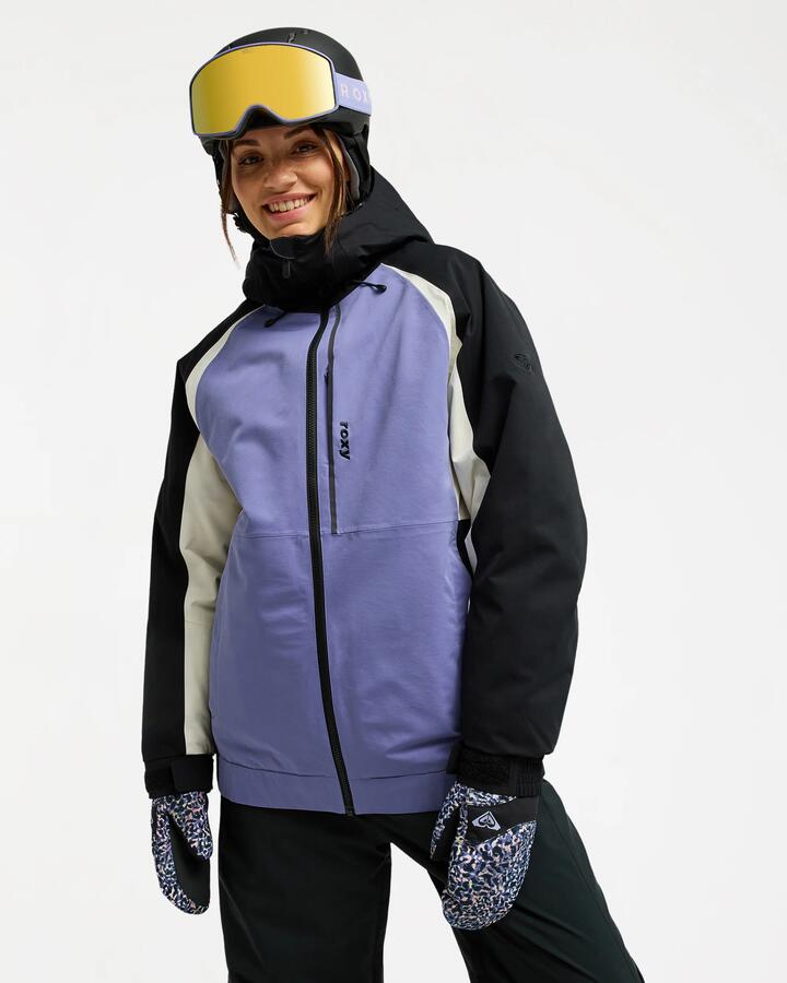 Image of Coats & Jackets. Product name - Roxy Womens 20K Crystal Clear Snow Jacket True Black in True Black colour by brand - Roxy