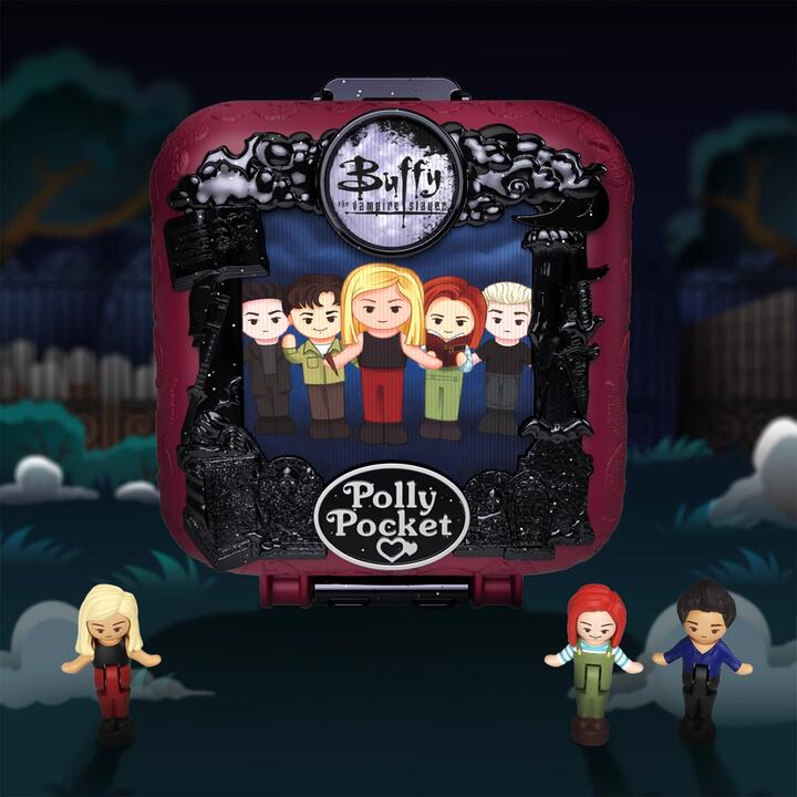 Image of Dolls. Product name - Polly Pocket Buffy the Vampire Slayer Compact in colour by brand - Polly Pocket Collector