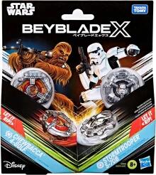 Image of Action Figures. Product name - Beyblade X Star Wars Chewbacca vs Stormtrooper Multipack Set in colour by brand - Toymate