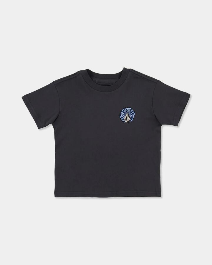 Image of T-Shirts. Product name - Volcom Boys 2-7 Warpstone T-Shirt Asphalt Black in Asphalt Black colour by brand - Volcom