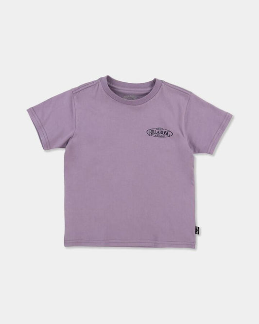 Image of T-Shirts. Product name - Billabong Boys 2-7 Groms Hollow Pill T-Shirt Purple Ash in Purple Ash colour by brand - Billabong