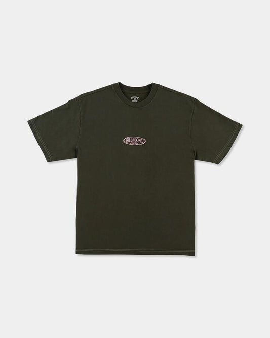 Image of T-Shirts. Product name - Billabong Mens Bad Dog T-Shirt Seaweed in Seaweed colour by brand - Billabong
