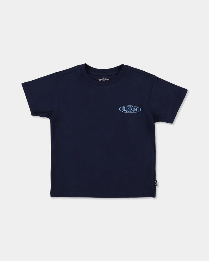 Image of T-Shirts. Product name - Billabong Boys 2-7 Groms Hollow Pill T-Shirt Blue Graphite in Blue Graphite colour by brand - Billabong