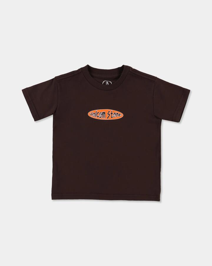 Image of T-Shirts. Product name - Volcom Boys 2-7 Lower Case T-Shirt Cacao in Cacao colour by brand - Volcom
