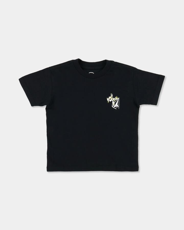 Image of T-Shirts. Product name - Volcom Boys 2-7 Stone Script T-Shirt Black in Black colour by brand - Volcom
