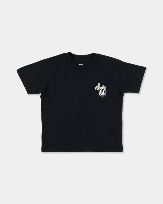 Image of T-Shirts. Product name - Volcom Boys 2-7 Stone Script T-Shirt Black in Black colour by brand - Volcom