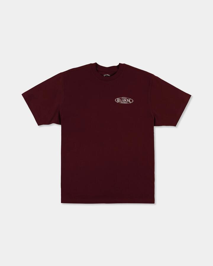 Image of T-Shirts. Product name - Billabong Mens Hollow Pill T-Shirt Port in Port colour by brand - Billabong