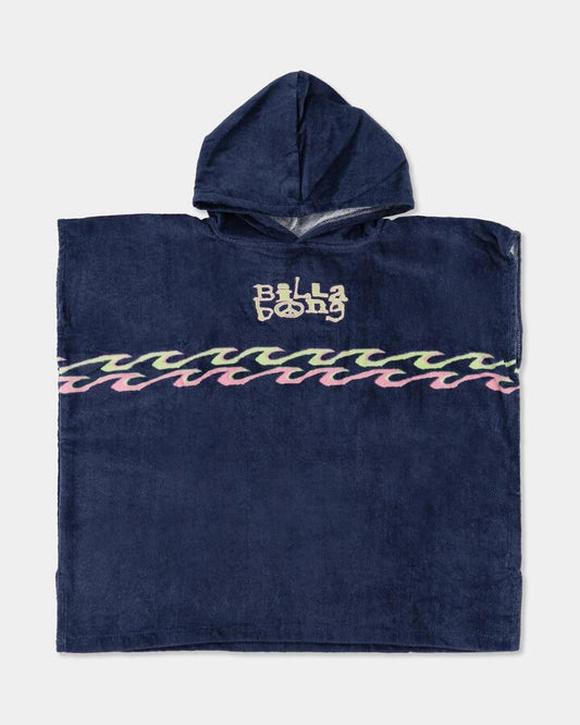 Image of Towels. Product name - Billabong Boys 2-7 Groms Hooded Towel Real Teal in Real Teal colour by brand - Billabong
