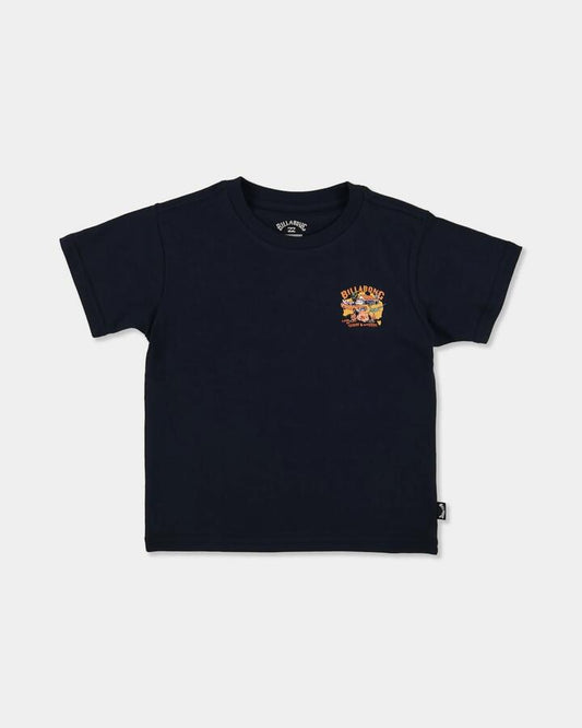 Image of T-Shirts. Product name - Billabong Boys 2-7 Groms Aus Map T-Shirt Navy in Navy colour by brand - Billabong