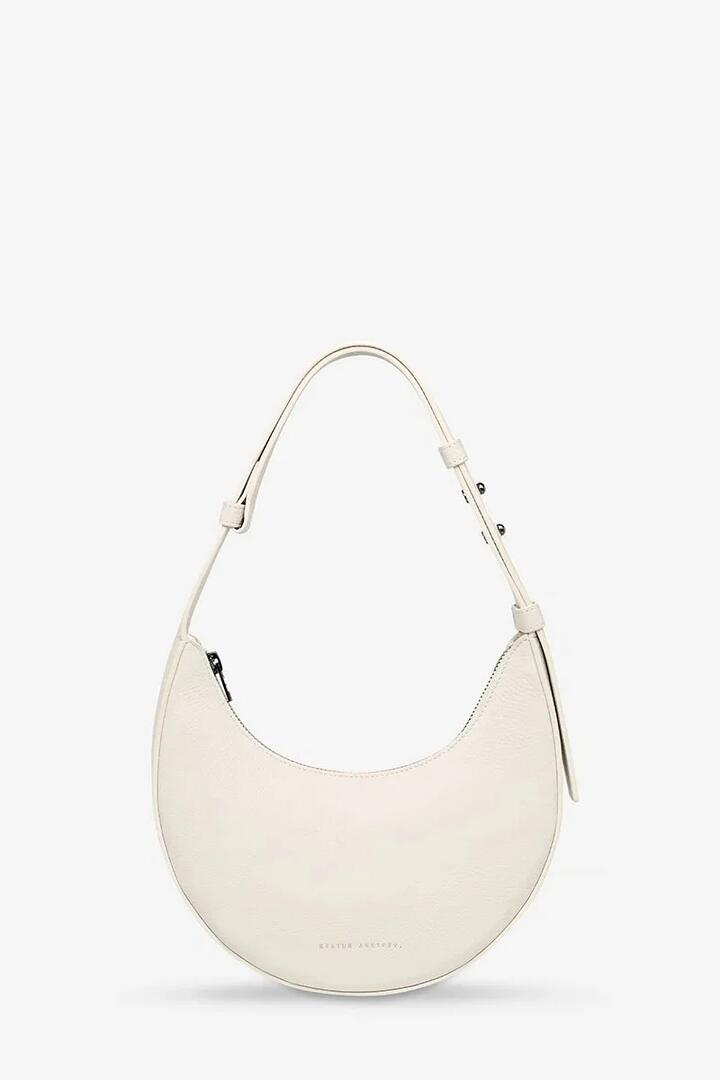Image of Bags. Product name - Kind of Magic Chalk Crescent Shoulder Bag in Chalk colour by brand - Status Anxiety