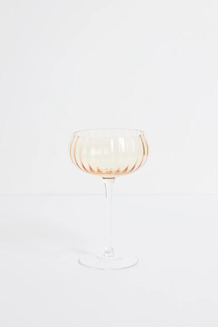 Image of Kitchen & Dining. Product name - Ripple Light Amber Cocktail Glass in colour by brand - Willow & Mae