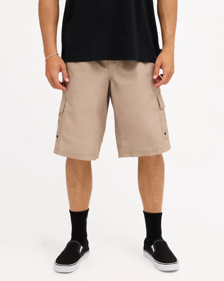 Image of Swimwear. Product name - Surf Dive 'n Ski Mens Throw On 3.0 23" Boardshorts Sand in Sand colour by brand - Surf Dive 'n Ski