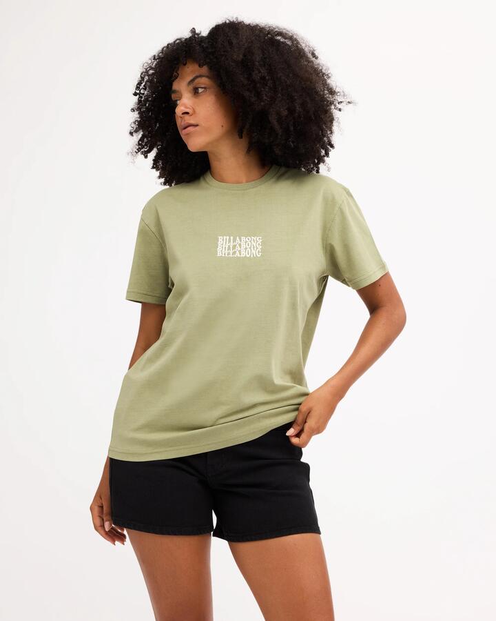 Image of T-Shirts. Product name - Surf Dive 'n Ski Womens Surf High T-Shirt Army Green in Army Green colour by brand - Surf Dive 'n Ski
