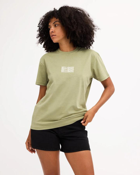 Image of T-Shirts. Product name - Surf Dive 'n Ski Womens Surf High T-Shirt Army Green in Army Green colour by brand - Surf Dive 'n Ski