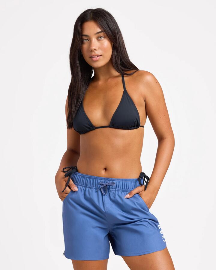 Image of Swimwear. Product name - Surf Dive 'n Ski Womens Roxy Wave 5" Boardshorts Bijou Blue in Bijou Blue colour by brand - Surf Dive 'n Ski