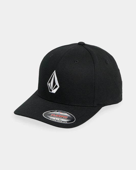 Image of Hats. Product name - Surf Dive 'n Ski Mens Full Stone Flexfit Hat Black in Black colour by brand - Surf Dive 'n Ski