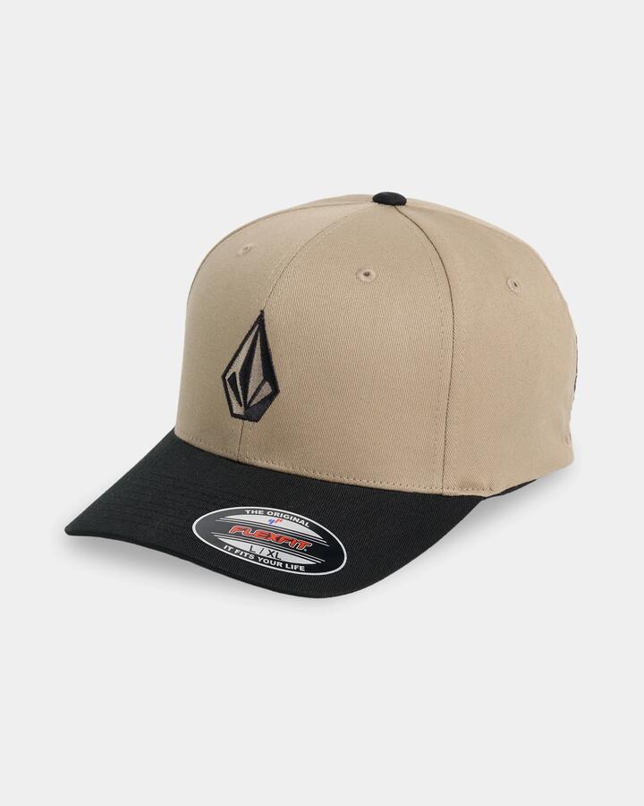 Image of Hats. Product name - Surf Dive 'n Ski Mens Full Stone Flexfit Cap Light Khaki in Light Khaki colour by brand - Surf Dive 'n Ski