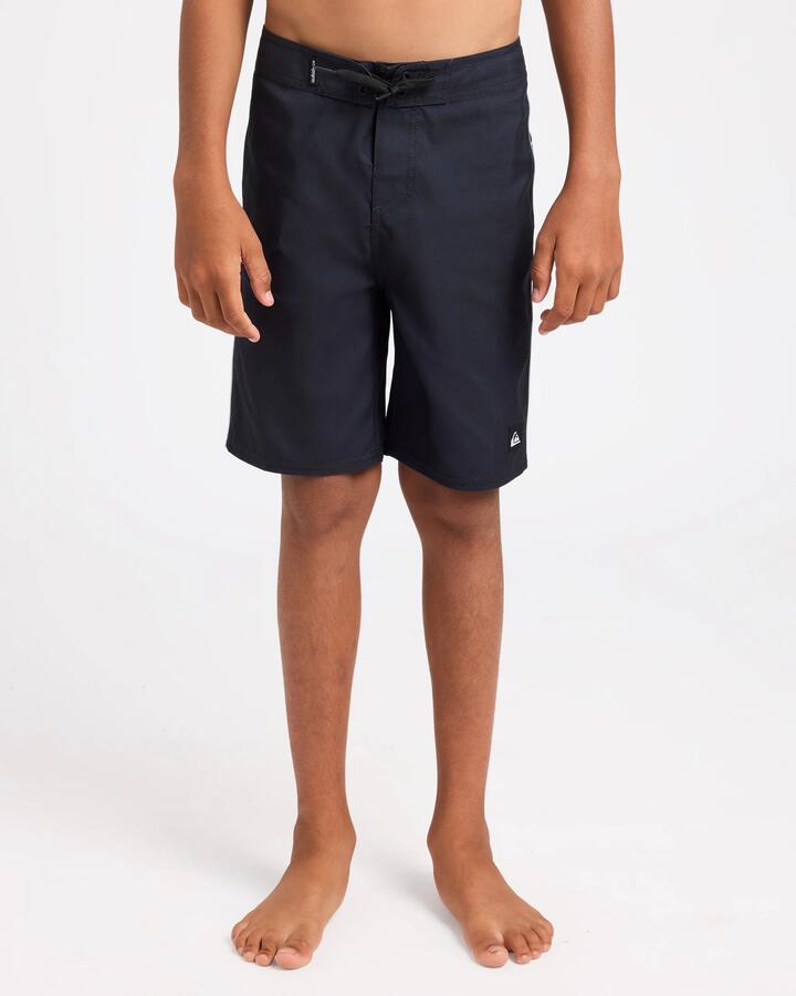 Image of Swimwear. Product name - Surf Dive 'n Ski Boys 8-16 Everyday Billboard 17" Boardshorts Black in Black colour by brand - Surf Dive 'n Ski