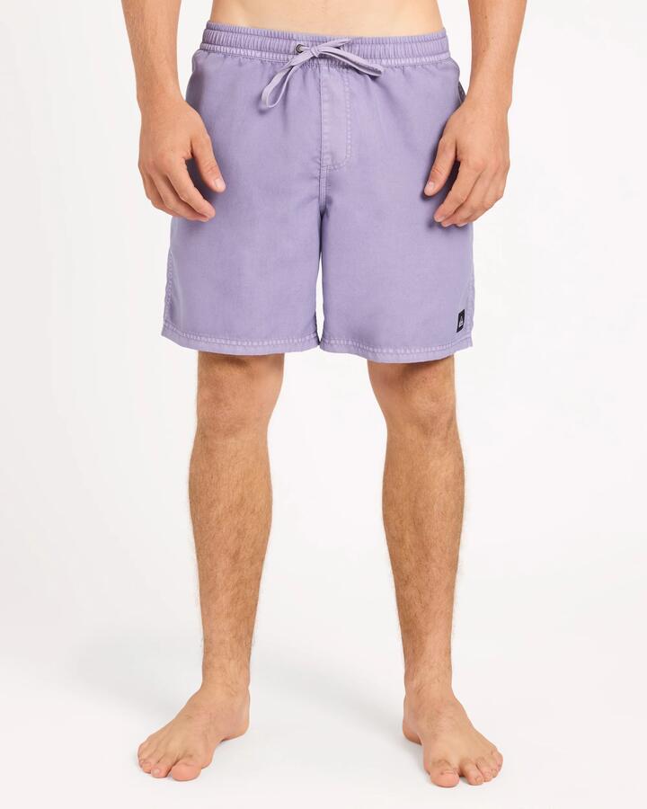 Image of a model wearing Shorts. Product name - Surf Dive 'n Ski Mens Everyday Surfwash 17" Volley Shorts Dusk in Dusk colour by brand - Surf Dive 'n Ski