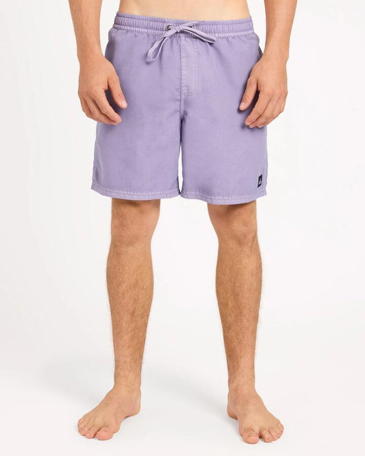 Image of a model wearing Shorts. Product name - Surf Dive 'n Ski Mens Everyday Surfwash 17" Volley Shorts Dusk in Dusk colour by brand - Surf Dive 'n Ski
