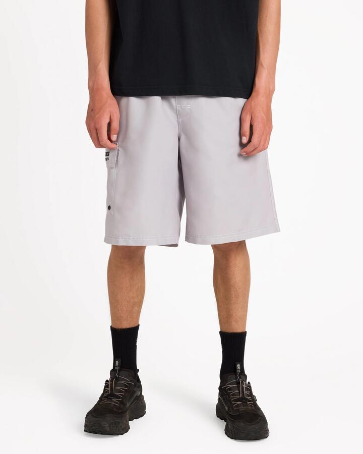 Image of Swimwear. Product name - Surf Dive 'n Ski Mens Throw On 22" Boardshorts Ash in Ash colour by brand - Surf Dive 'n Ski