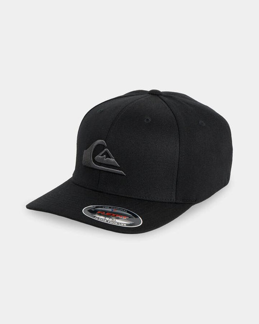 Image of Hats. Product name - Surf Dive 'n Ski Mens Mountain And Wave Stretchfit Cap Black in Black colour by brand - Surf Dive 'n Ski
