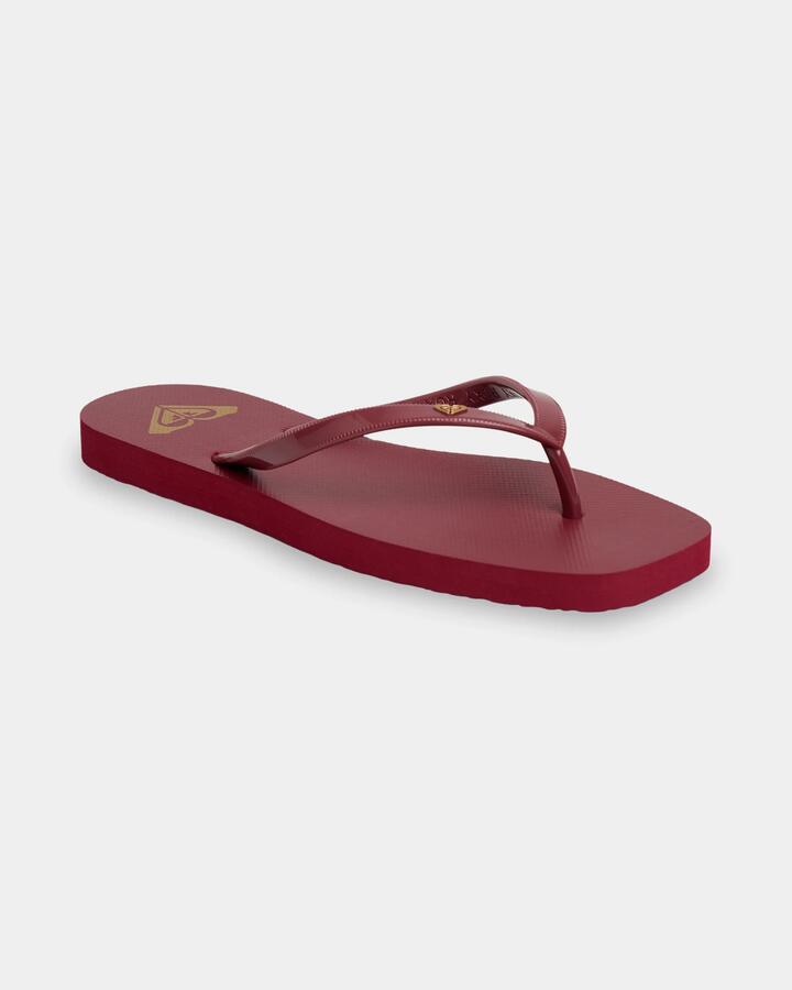 Image of Sandals. Product name - Surf Dive 'n Ski Womens Gold Coast Thongs Ox Blood in Ox Blood colour by brand - Surf Dive 'n Ski