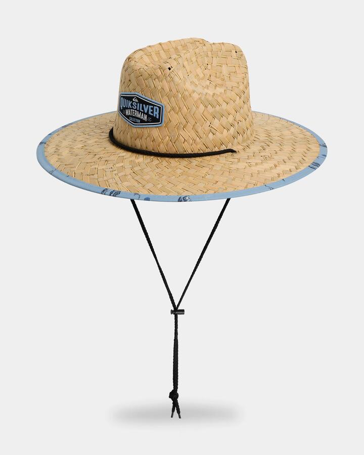 Image of Hats. Product name - Surf Dive 'n Ski Mens Outsider Waterman Straw Hat Ashley Blue in Ashley Blue colour by brand - Surf Dive 'n Ski