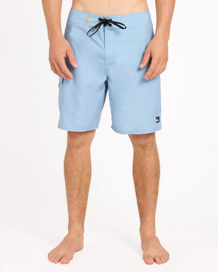 Image of Swimwear. Product name - Surf Dive 'n Ski Mens Big Country 2 19" Boardshorts Ashley Blue in Ashley Blue colour by brand - Surf Dive 'n Ski