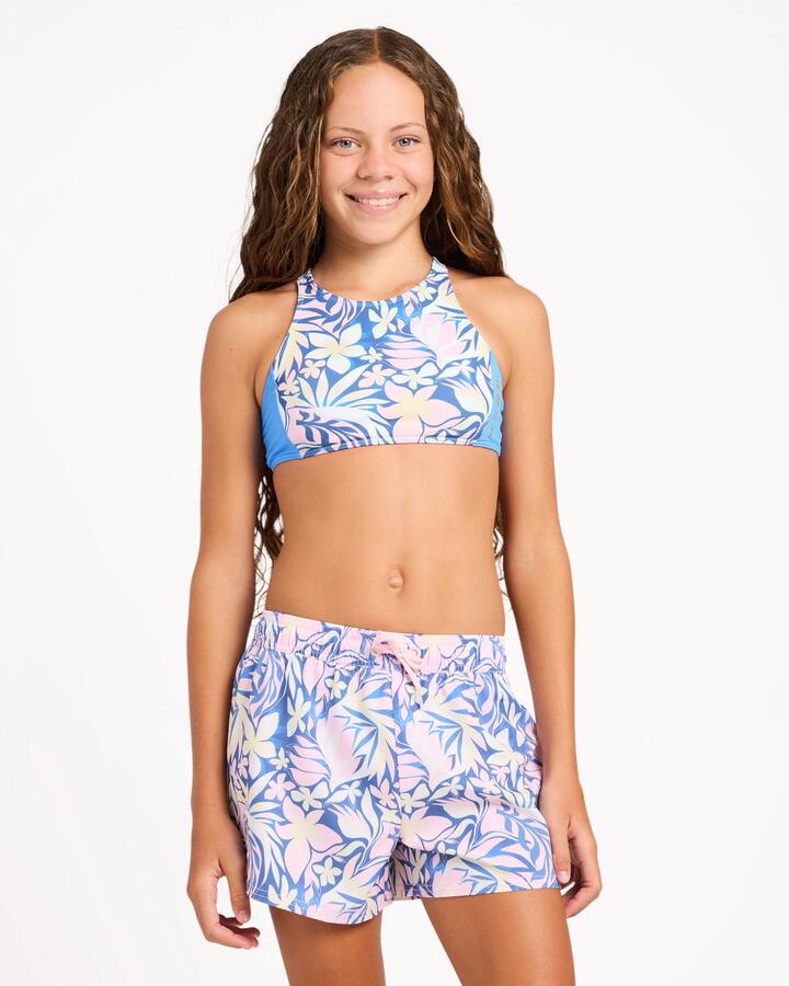 Image of Swimwear. Product name - Surf Dive 'n Ski Girls 8-16 Active Boardshorts Marina in Marina colour by brand - Surf Dive 'n Ski