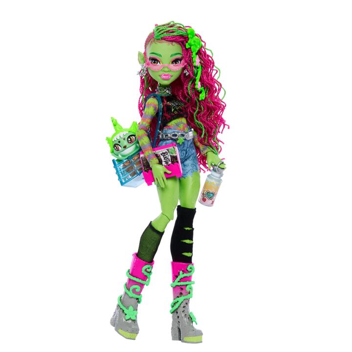 Image of Dolls. Product name - Monster High Venus Mcflytrap Doll in colour by brand - Monster High