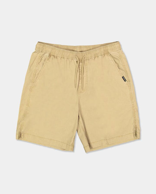 Image of a model wearing Shorts. Product name - Surf Dive 'n Ski Mens Taxer Amphibian 18" Hybrid Shorts Khaki in Khaki colour by brand - Surf Dive 'n Ski