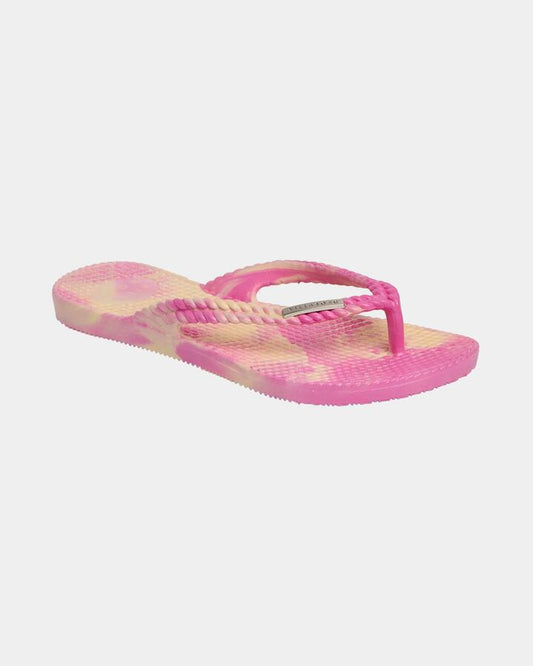 Image of Sandals. Product name - Surf Dive 'n Ski Girls 8-16 Waterlily Marble Thongs Rose Gold in Rose Gold colour by brand - Surf Dive 'n Ski