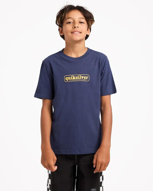Image of T-Shirts. Product name - Surf Dive 'n Ski Boys 8-16 Centres T-Shirt Mood Indigo in Mood Indigo colour by brand - Surf Dive 'n Ski