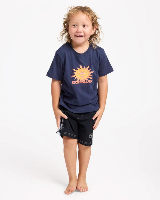 Image of T-Shirts. Product name - Surf Dive 'n Ski Boys 2-7 Sun Soaked T-Shirt Mood Indigo in Mood Indigo colour by brand - Surf Dive 'n Ski