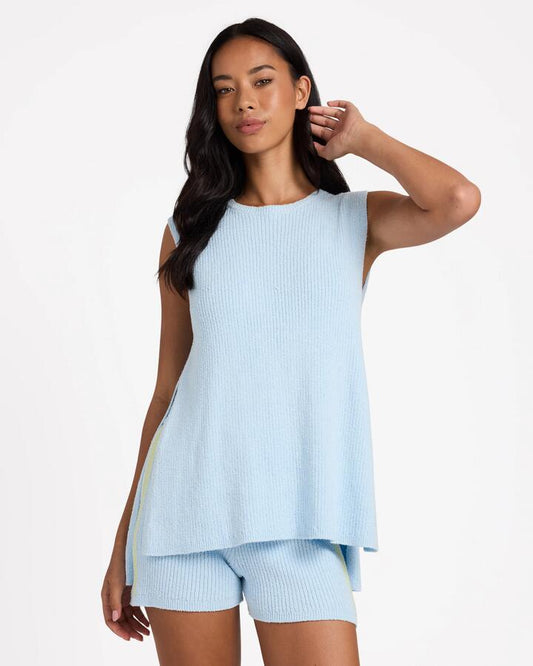 Image of a model wearing Tops. Product name - Surf Dive 'n Ski Daytrip Top (Clb) Cool Blue in Cool Blue colour by brand - Surf Dive 'n Ski