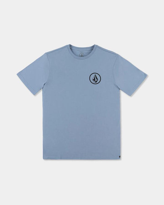 Image of T-Shirts. Product name - Volcom Mens Mini Circlestone T-Shirt Slate Blue in Slate Blue colour by brand - Volcom