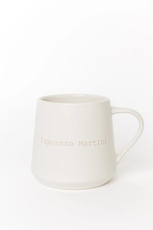 Image of Kitchen & Dining. Product name - Espresso Martini Natural Mug in colour by brand - Willow & Mae