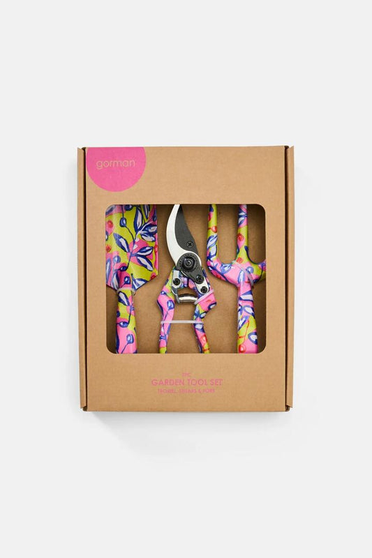 Image of Gardening Tools. Product name - Summer Shadow Garden Tool Set in Print colour by brand - Gorman