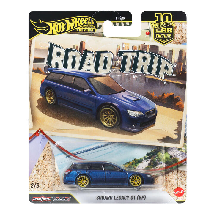 Image of Toy Cars. Product name - Hot Wheels Car Culture Subaru Legacy GT (BP) Collectible Wagon Road Trip in colour by brand - Hot Wheels