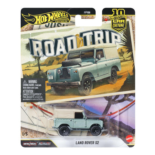 Image of Toy Cars. Product name - Hot Wheels Car Culture Land Rover S2 Collectible Vehicle Road Trip in colour by brand - Hot Wheels