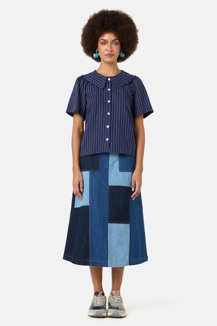 Image of Shirts. Product name - Archer Shirt in Navy colour by brand - Gorman