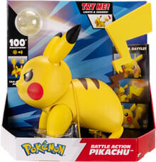 Image of Action Figures. Product name - PokÃ©mon Battle Action Pikachu in colour by brand - Pokemon