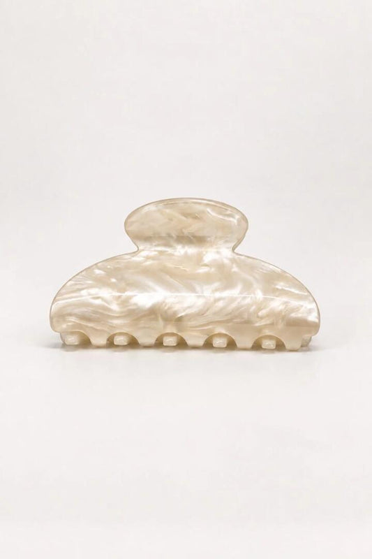 Image of Hair Accessories. Product name - Pearl Acrylic Claw Clip in colour by brand - Humble + Heart