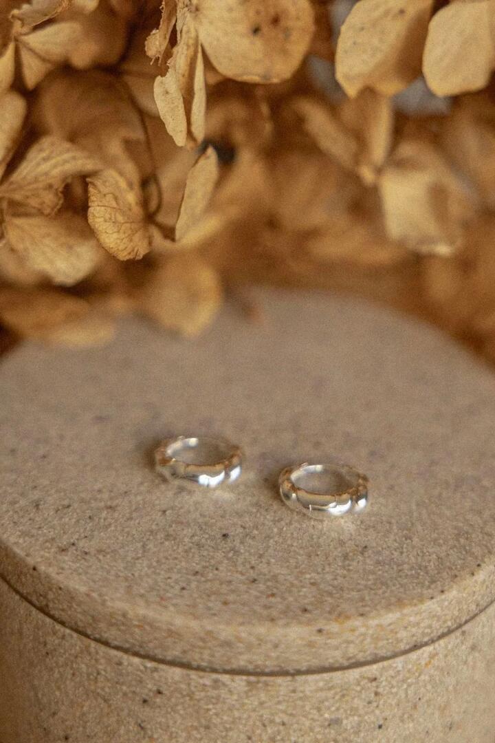 Image of Jewelry. Product name - Scarlett Silver Twist Hoop Earrings in Silver colour by brand - Silver Linings